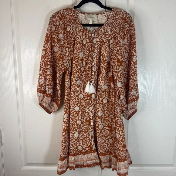 Cleobella Gwen Mini Dress in Anila Block Print